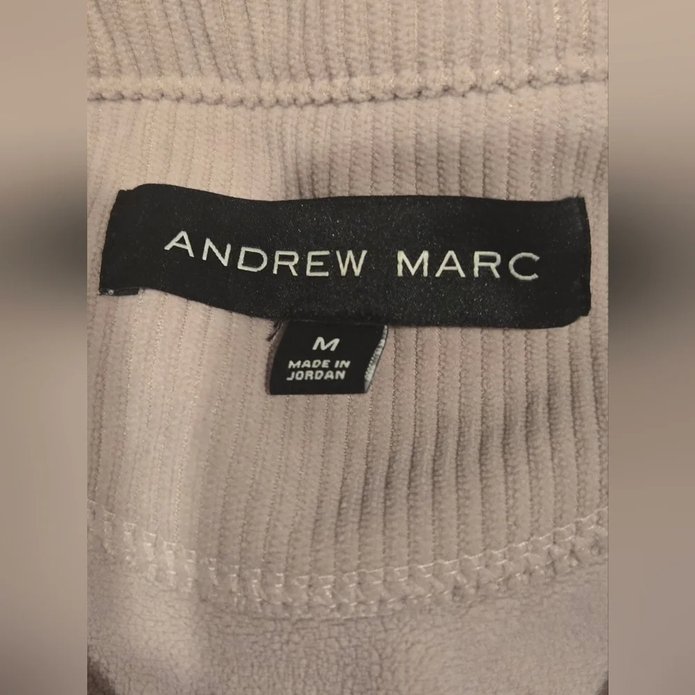 Andrew Marc Light Lavender Full-Zip Corded Utility Jacket